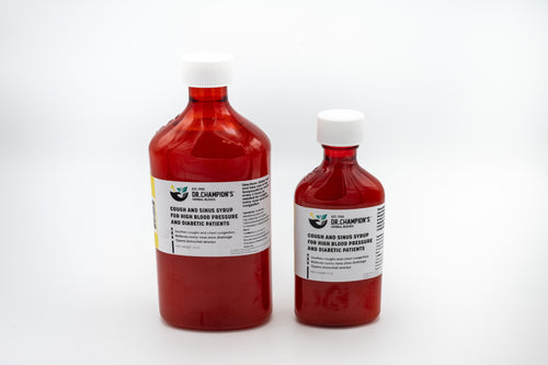 Champion’s Cough and Sinus Syrup for Diabetic and High Blood Pressure Patients